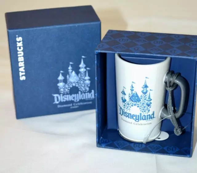 Starbucks Disneyland 60th Anniversary Celebration 2015 Porcelain Ornament