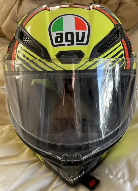 Agv Valentino Rossi Pista Project 46 Limited Edition Full Carbon Signed