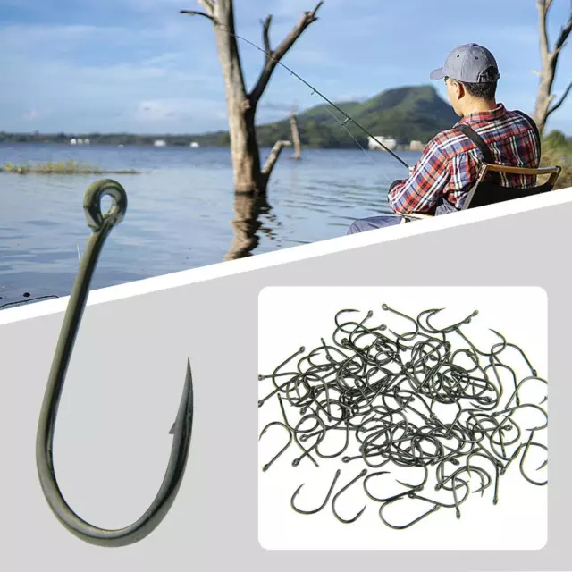 30PCS FISHING HOOK Not Rust Catching Fish Lure Bait Barbed Hooks Polished  $11.43 - PicClick AU