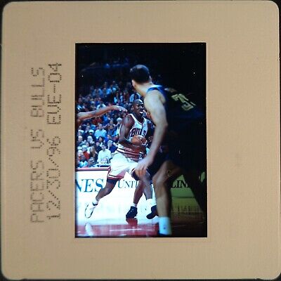 Ld154-352 '96 Michael Jordan #23 Chicago Bulls Orig 35Mm Slide Via Stephen Green