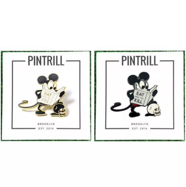 ⚡RARE⚡ PINTRILL x BAUEWYK Set Of 2 Mickey Mouse Pins *BRAND NEW* LIMITED EDITION