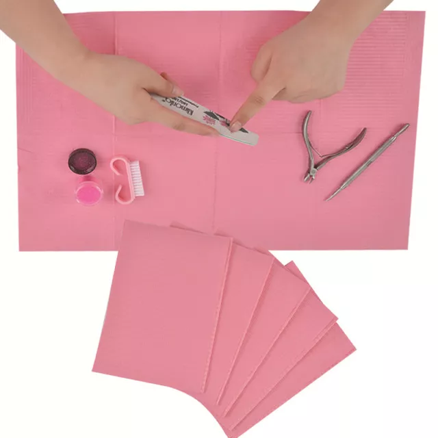 Portable Disposable Nail Art Clean Pad Desk Mat for Beauty Protection Pa Kt Sb
