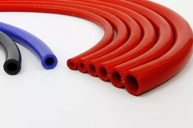 Silicone Reinforced Coolant Heater Hose Pipe Flexible Choose Size Water Vacuum