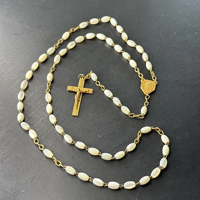 Chapelet Ancien XIXème – Acier Et Boule – Croix Reliquaire – Rare