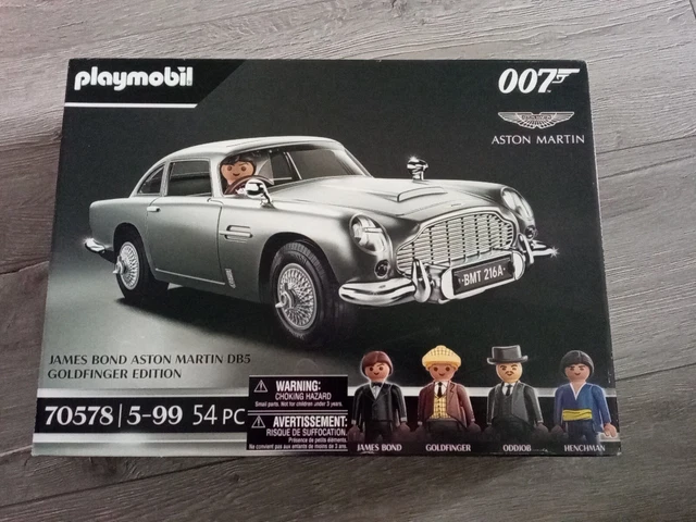 Playmobil 70578 Aston Martin DB5 – James Bond Goldfinger – Véhicule Iconique Avec Personnages – Dès 5 Ans