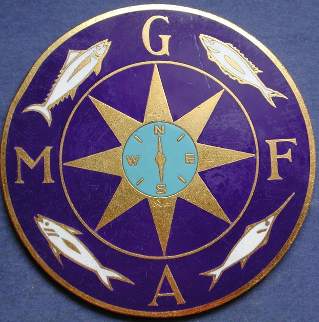 Distinctive Badge Enamel Mediterranean Game Fish Association Sport Fishing #4#