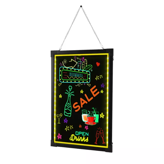 32''x24'' LED Message Writing Board Flashing Illuminated Erasable Message Sign!