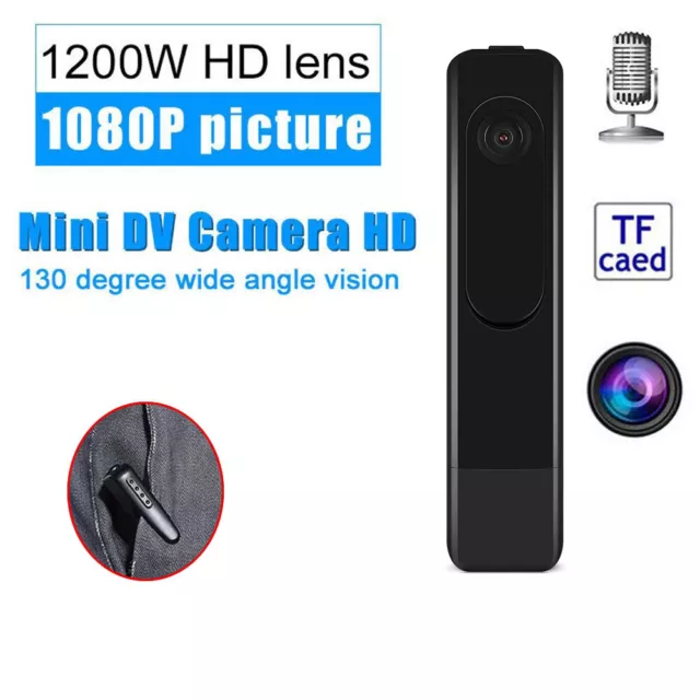 HD 1080P Mini Hidden Camera Pen FHD Video Audio Recorder Clip On Cam DV DVR USA