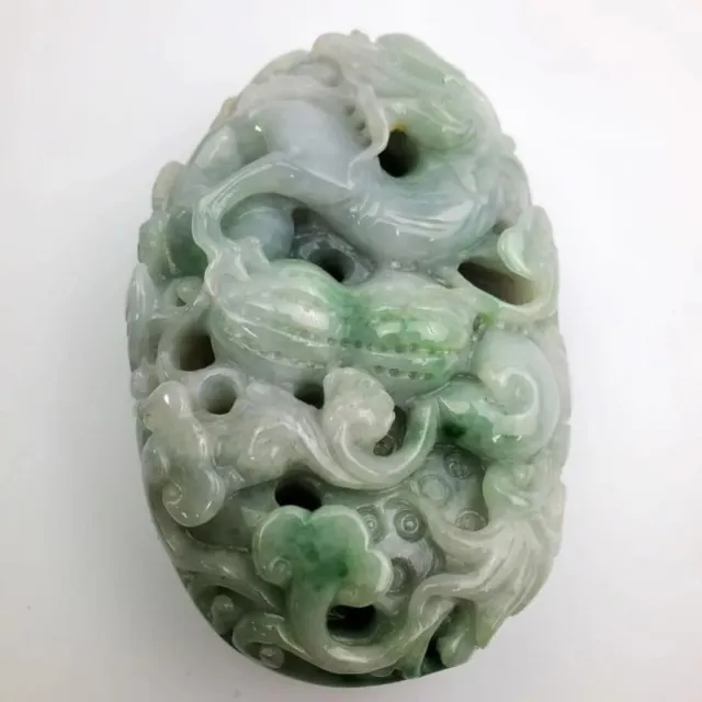 Chinese natural Hetian jade hand-carved statue Ornament