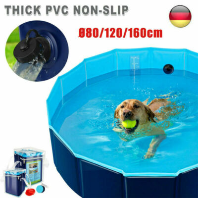 Karlie Piscine pour Chiens Portable Pliant PVC 80x20cm Rouge Pataugeoire 