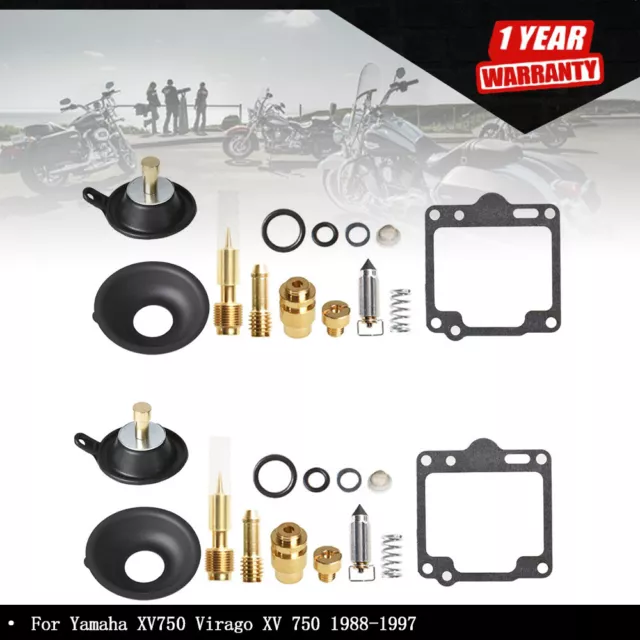 Carburetor repair kit diaphragm Vacuum For Yamaha XV750 Virago XV 750 1988-1997