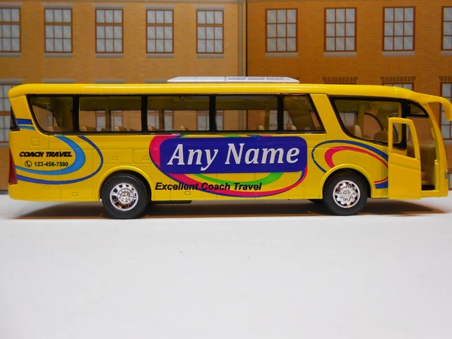 Personalised toy hot sale bus