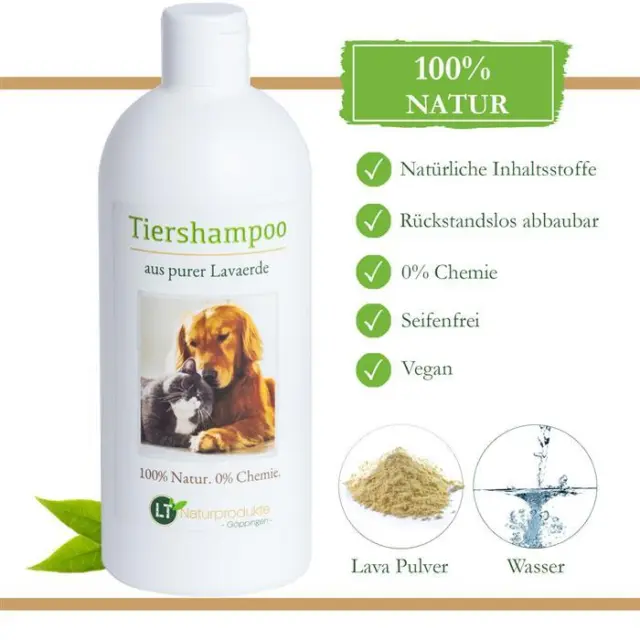 LT-Naturprodukte Hundeshampoo | chemie- & seifenfrei | gegen Juckreiz | 500 ml