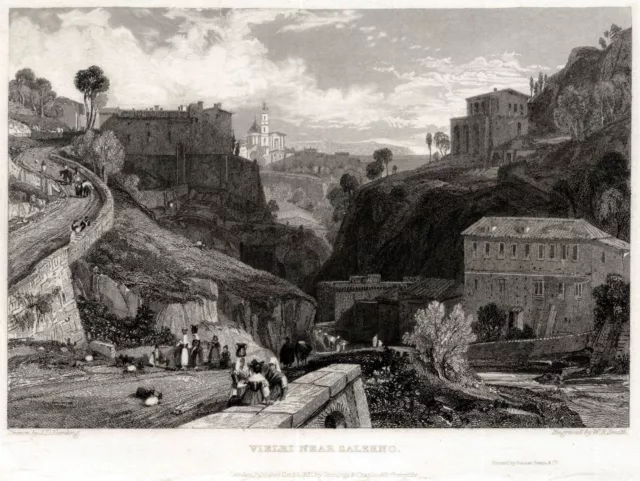 VIETRI  near Salerno 1832 Harding -Smith Costiera amalfitana