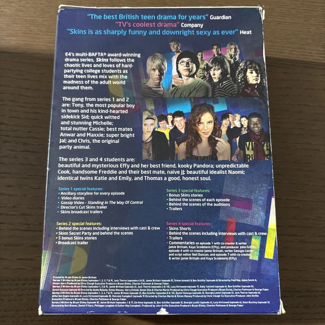 SKINS COMPLETE SERIES 1-4 DVD Box Set 12 Discs £21.52 - PicClick UK