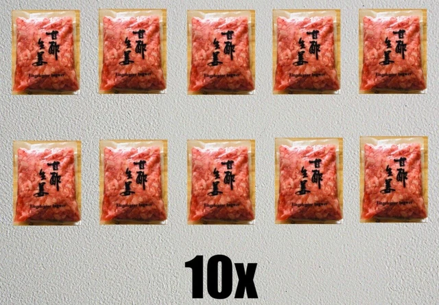 10x 1,5 kg zenzero in salamoia ROSA per sushi gari shoga ATG 1 kg qualità premium