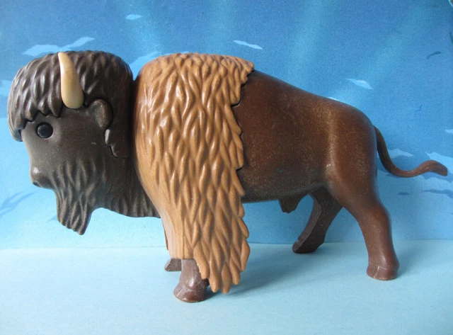Rare Vintage Playmobil Bison 1988 - Western Cowboy Animals Far West India