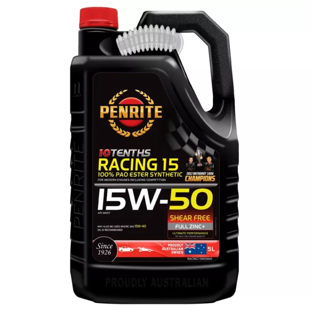 Penrite 10 Tenths Racing 15W-50 Engine Oil 5L