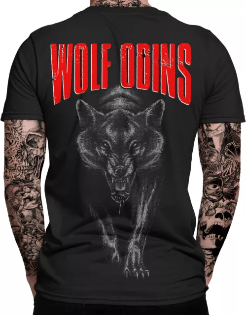 T-shirt uomo Wolf Odins | Thor | Vichinghi | Ragnar | Valhalla Rising | Walhalla