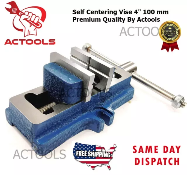 Self-Centering vice Vise 4" 100 mm Premium Quality USA Shipping