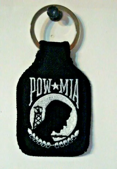 POW MIA SOME STILL GIVE Embroidered Keychain