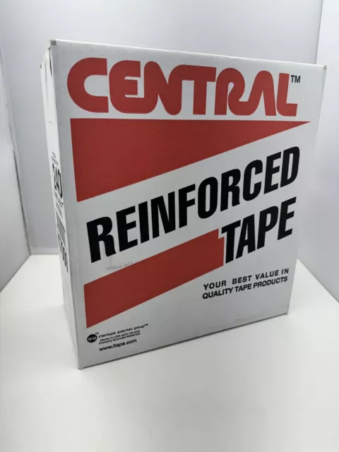 Case Of 10 72mm x 450ft Rolls Central Reinforce Kraft Box Sealing Tape K7000 240