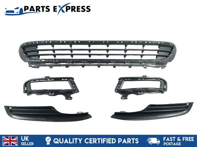 Volkswagen Vw Golf Mk7 2012 - 2017 Front Bumper Lower Grill  +  Side Grills Set
