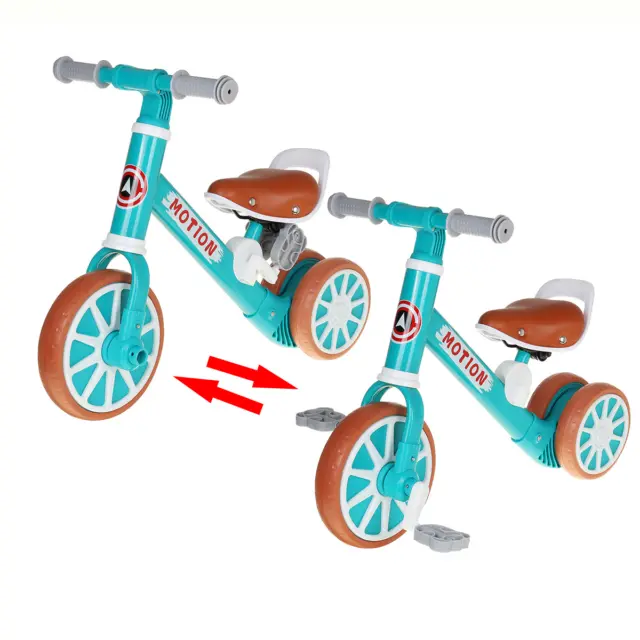 2-In-1 Children Scooter Tricycle Baby Balance Bike Ride On Toys Kids Bike With F