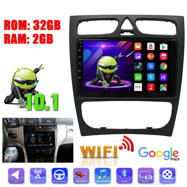 9" Android 10.1 Car Radio GPS Navi For Mercedes Benz C CLASS W203 W209 2+32G