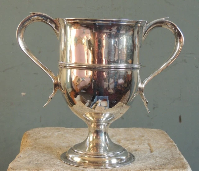 ANTIQUE GEORGE III STERLING SILVER LOVING CUP by WILLIAM BATEMAN