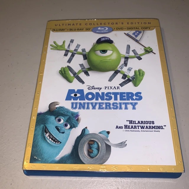 MONSTERS UNIVERSITY 3D (Blu-Ray/DVD, 4 Disc Set) With Slip! $16.95 ...