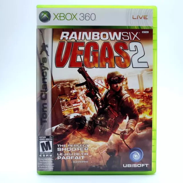 Tom Clancy's Rainbow Six: Vegas 2 Microsoft Xbox 360 2008 CIB Complete