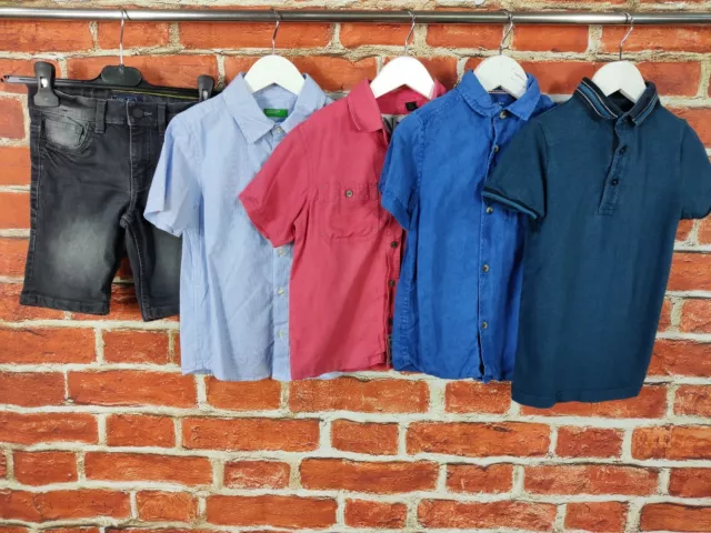 Boys Bundle Age 4-5 Years Next Benetton John Lewis Denim Shorts Shirt Polo 110Cm