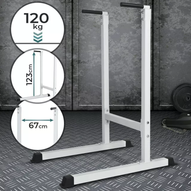 Physionics® Appareil Abdominal Station Dips Barre Traction Musculation Biceps