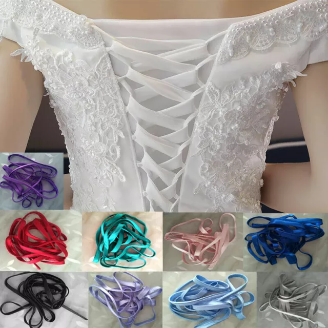 Zipper Replacement Ribbons for Wedding Gowns Dress Corset Lace Up Back In stocks