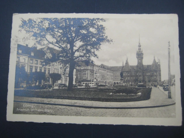 AK ELBING Westpreussen Feldpost WK2 1941 orig Foto 2 Stempel OSTMESSE Lazarett