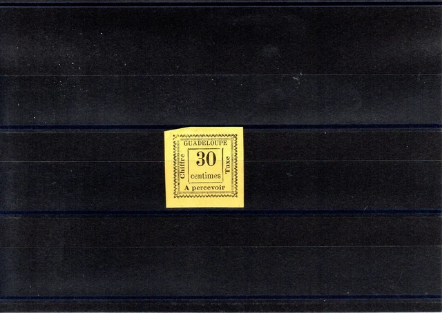 Timbre Guadeloupe France Colonie 1884 Taxe N°10 Neuf* Mh