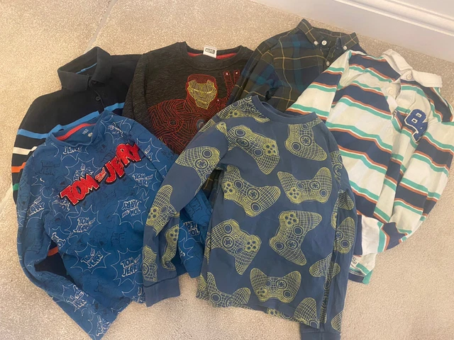 Boys long sleeved top and jumper bundle 6-7 marks and Spencer’s and next