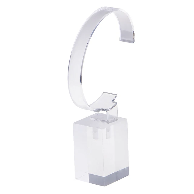 Modern Acrylic Watch Display Stand Holder Rack Clear  Show Square-L