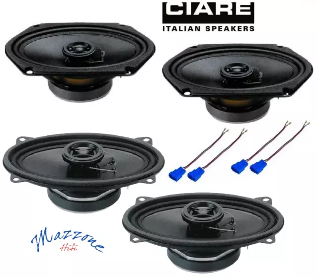 CIARE CZ180/CZ140 Set 4 Arcas Óvalos Para Nissan Terrano 2 II Altavoces Coche