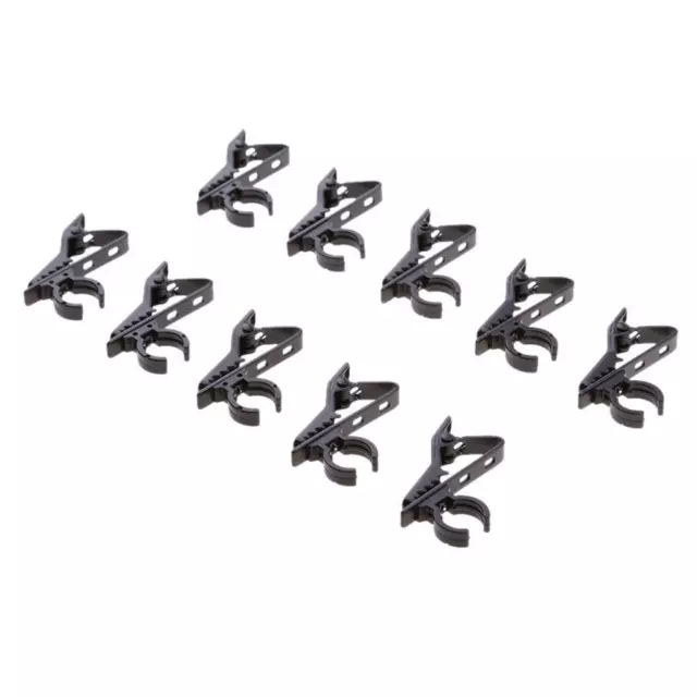 10Pack Mini Microphone Holder Lapel Tie Clip Hook for 12mm Dia Lavalier Mic