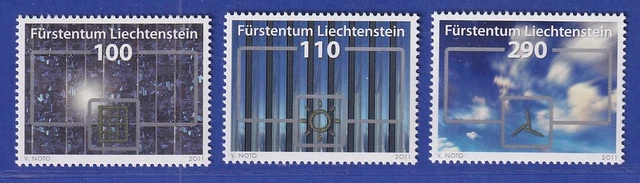 Liechtenstein 2011 Erneuerbare Energie Photovoltalk  Mi.-Nr. 1585-87 **