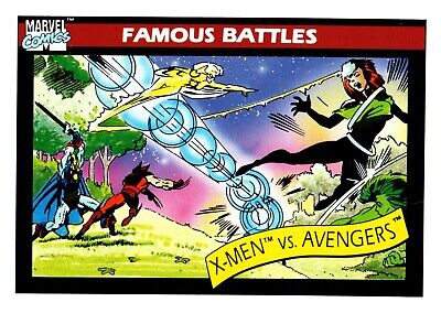 #99 X-MEN vs AVENGERS 1990 Impel Marvel Universe Series 1 SHIPS FREE!!
