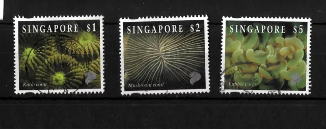 Singapore, 1994 Reef life, high values, "House of Questa" printing, used (S024)