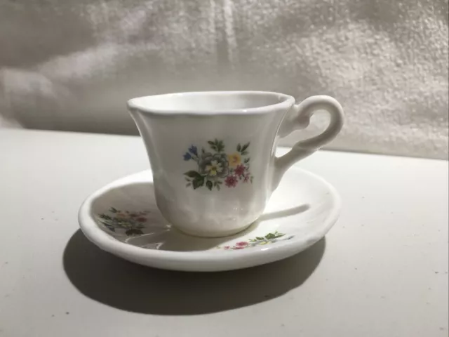 Vintage miniature Bone China tea cup and saucer