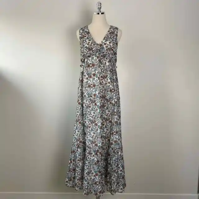 $355 NWT Rachel Zoe Floral Sleeveless Empire Maxi Dress S