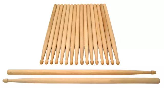 XDrum Classic 7A Wood Drumsticks 10er Pack 10 Paar Sticks Ahorn Schlagzeug