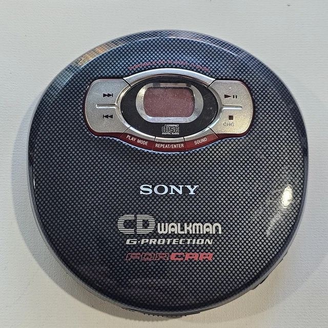 SONY D-MJ95 PORTABLE CAR CD PLAYER WALKMAN, LIKE NEW, TESTED