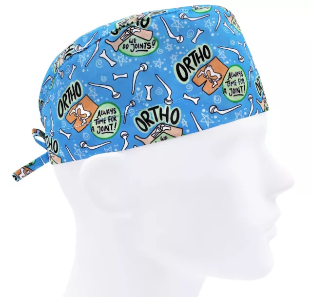 Scrub cap men, surgical hat, nurse cap, scrub caps bones, scrub hats ortho