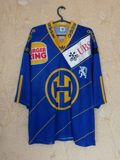 Maillot De Hockey Suisse HC Davos Années 80 - Jacques Soguel #23 - Rare Et Porté En Match